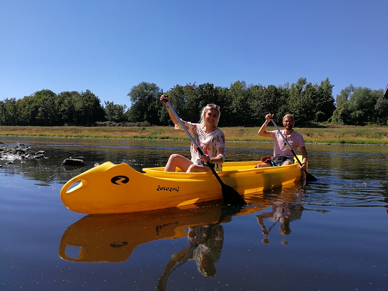 Canoe on the Elbe