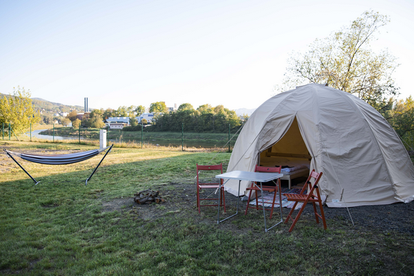 There will be our yurt where you can organize common activities.