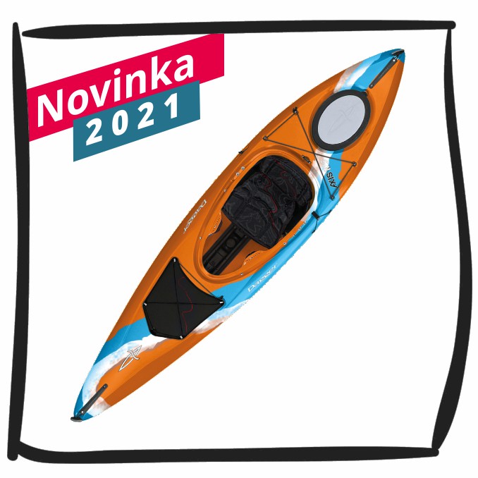 Kayaks suitable for both the Elbe and white water.