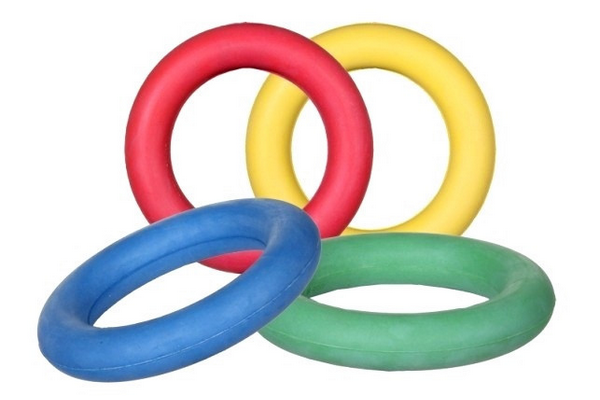 Try a fun game with a ring, kind of similar to volleyball.